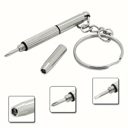 1/3/5/10 Pcs Portable Eyeglass Repair Screwdriver Keychain | Mini Multi-Purpose Precision Tool Set for Glasses, Sunglasses, Watches & Phone Hardware | Emergency Pocket Repair Kit