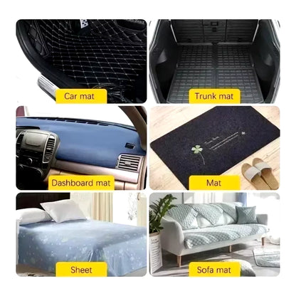 Double-Sided High Tack Carpet Fixing Stickers Set | Anti-Skid Gripper Tapes for Home Floor Rugs, Doormats & Car Foot Mats | Heavy-Duty Reusable Non-Slip Adhesive Patches