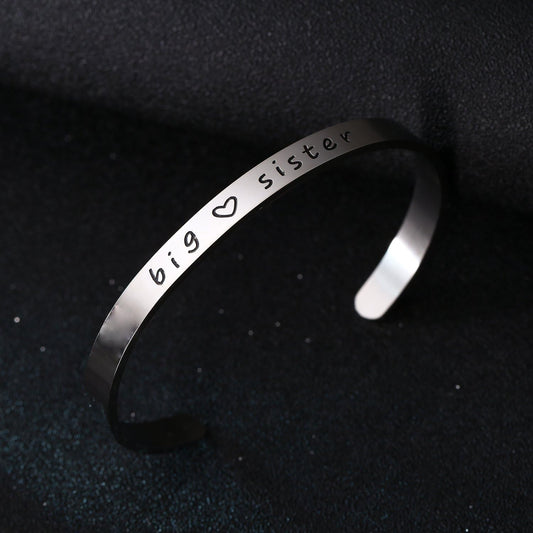Sister Cuff Bangle Bracelet 