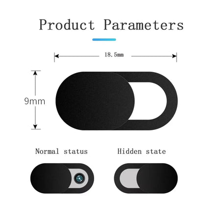 Ultra-Thin Sliding Webcam Cover Set (1/5/10/20 Pcs) | Universal Anti-Spy Laptop Camera Privacy Slider | Camera Cover Sticker for MacBook, iPad, PC, iPhone, Tablet & Lenses
