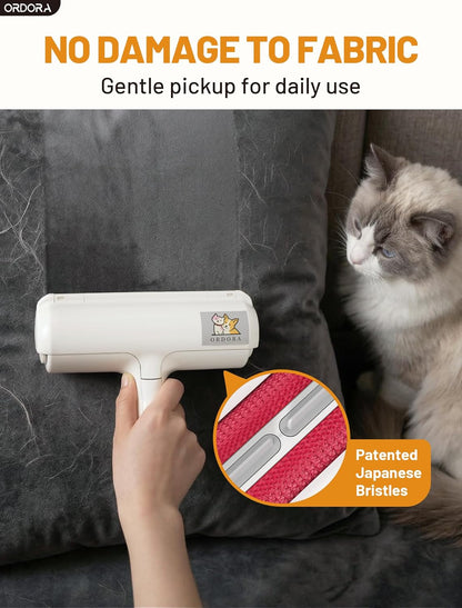 Reusable Pet Hair Remover Roller for Dog & Cat Fur | Multi-Surface Lint Roller with Self-Cleaning Storage Bin for Couches, Bedding, Furniture, Rugs & Car Seats | Eco-Friendly Hair Removal Tool