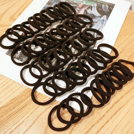 20/50/100 Pcs Kids Elastic Hair Bands & Sweet Hair Ties Set | Gentle No-Damage Scrunchies & Ponytail Holders for Girls, Toddlers & Fine Hair