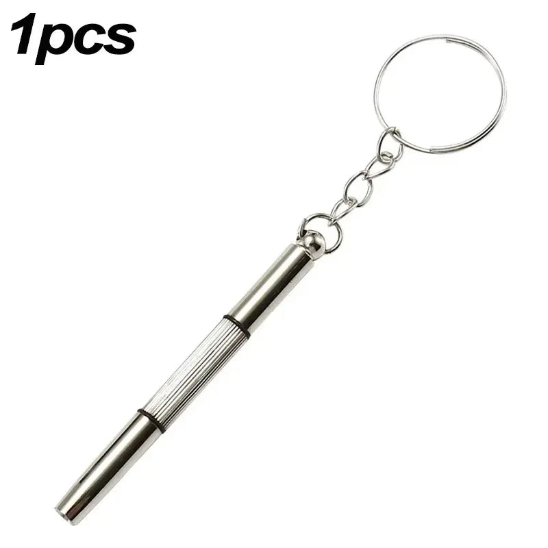 1/3/5/10 Pcs Portable Eyeglass Repair Screwdriver Keychain | Mini Multi-Purpose Precision Tool Set for Glasses, Sunglasses, Watches & Phone Hardware | Emergency Pocket Repair Kit