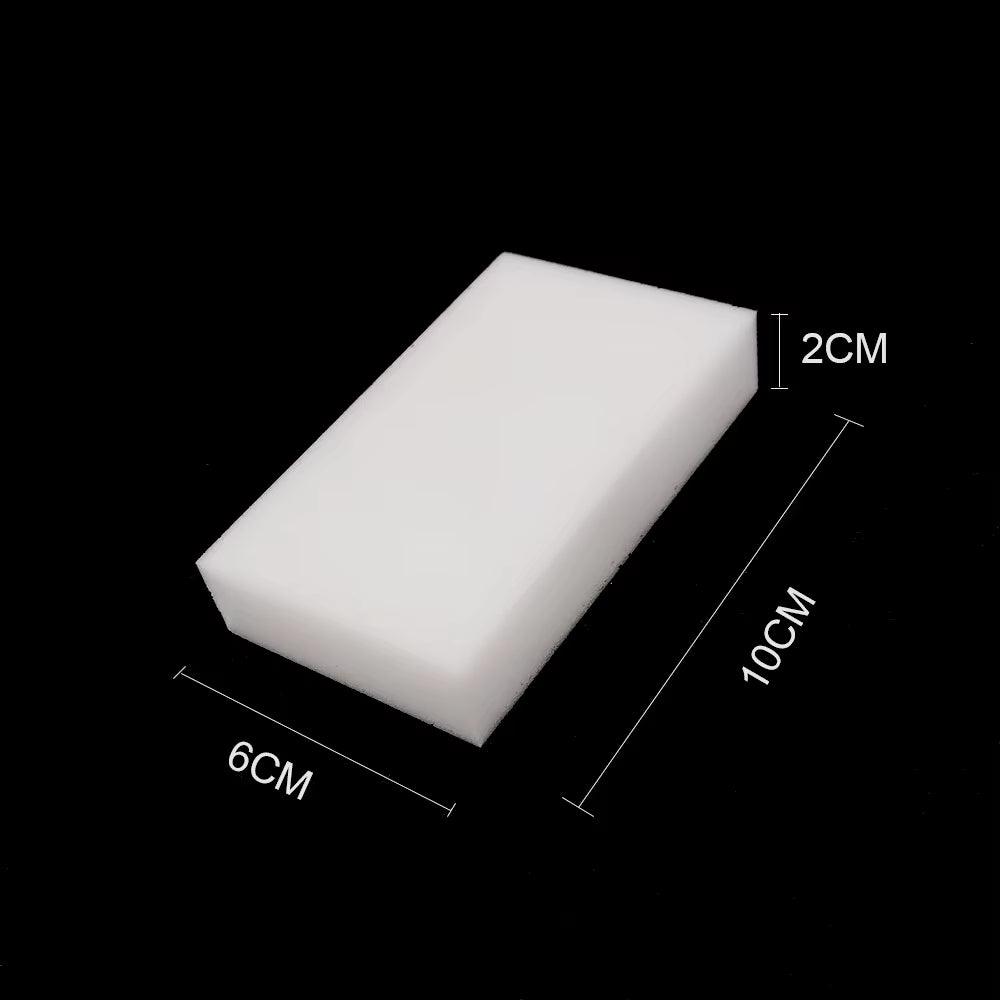 1–100 Pcs Extra Dense Magic Melamine Sponge Eraser Pack | Multi-Surface Cleaning Eraser Sponges | High-Density Dishwashing & Stain Remover Pads for Kitchen, Bathroom & Home
