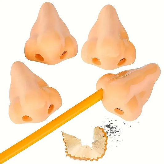 Funny Nose-Shaped Pencil Sharpeners (1 to 12 Pack) | Novelty Manual Sharpeners for Kids & Students | Creative School Supplies, Classroom Rewards & Party Favors