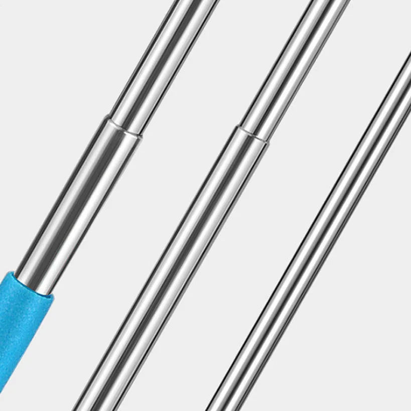 Telescopic Skull Palm Back Scratcher & Hand Massager | Extendable Stainless Steel Backslap Tool with Non-Slip Rubber Handle | Fun Novelty Decompression Relief Stick