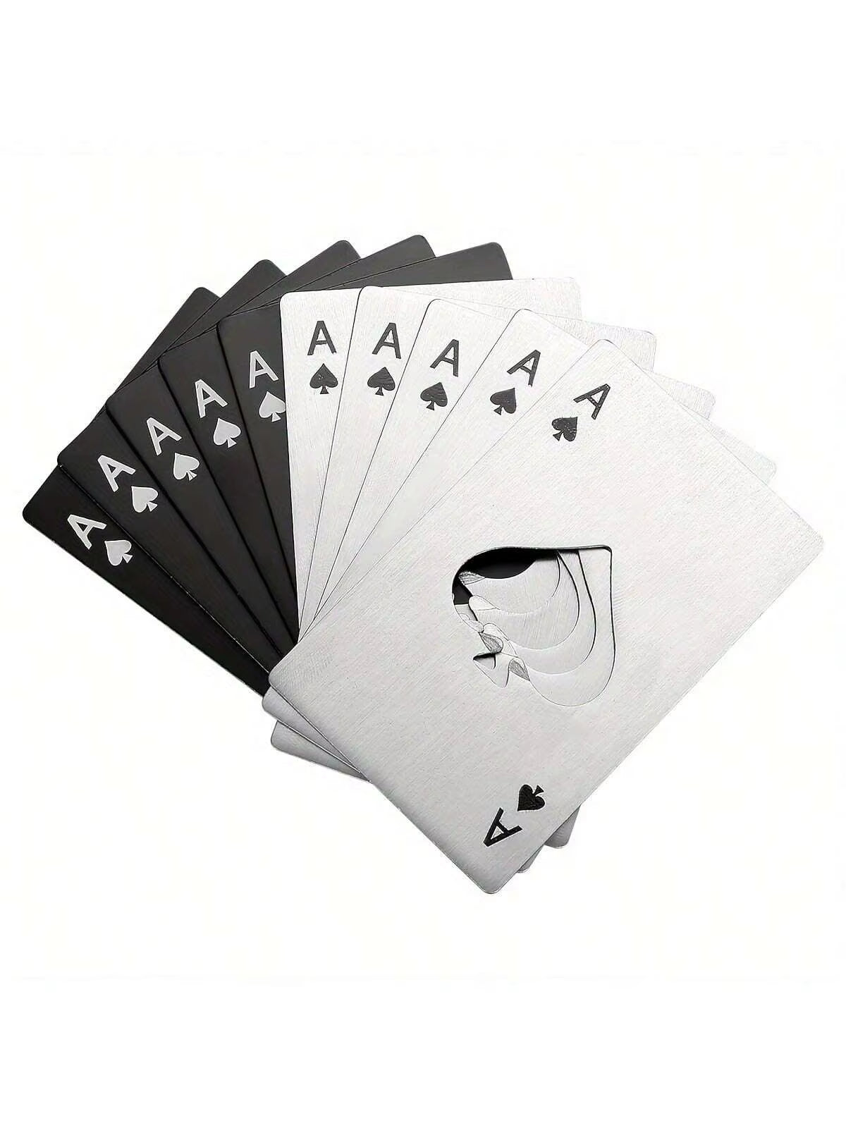 Stainless Steel Ace of Spades Credit Card Bottle Opener | Heavy-Duty Pocket Beer & Beverage Opener | Sleek Flat Card Opener for Wallet, Bar, Parties & Groomsmen Gifts