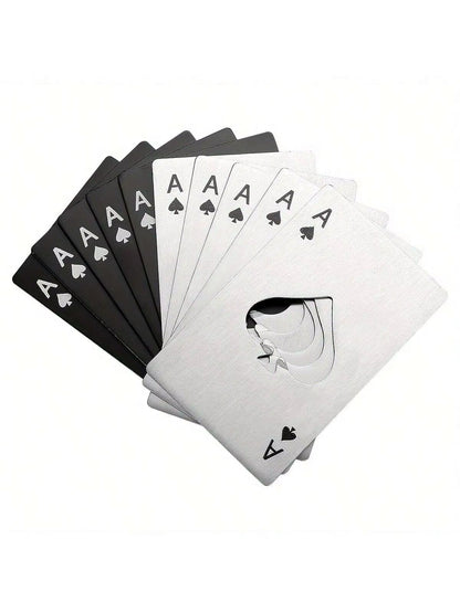 Stainless Steel Ace of Spades Credit Card Bottle Opener | Heavy-Duty Pocket Beer & Beverage Opener | Sleek Flat Card Opener for Wallet, Bar, Parties & Groomsmen Gifts