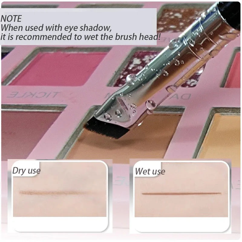 Ultra-Thin Blade Eyeliner & Precision Eyebrow Brush | Angle Flat Fine Detail Makeup Brush for Lower Lash Line, Winged Liner & Cut Crease