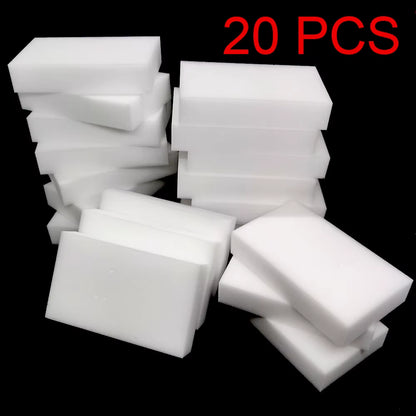 1–100 Pcs Extra Dense Magic Melamine Sponge Eraser Pack | Multi-Surface Cleaning Eraser Sponges | High-Density Dishwashing & Stain Remover Pads for Kitchen, Bathroom & Home