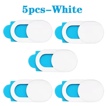 Ultra-Thin Sliding Webcam Cover Set (1/5/10/20 Pcs) | Universal Anti-Spy Laptop Camera Privacy Slider | Camera Cover Sticker for MacBook, iPad, PC, iPhone, Tablet & Lenses