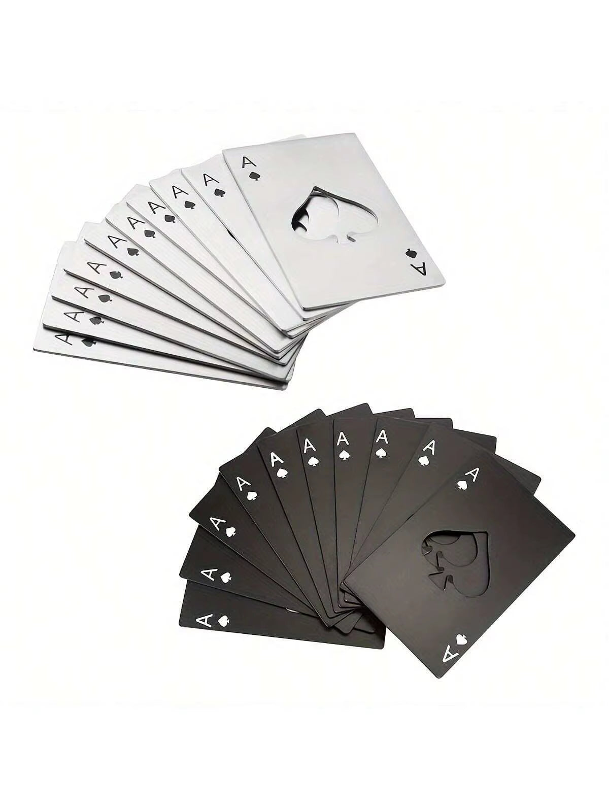 Stainless Steel Ace of Spades Credit Card Bottle Opener | Heavy-Duty Pocket Beer & Beverage Opener | Sleek Flat Card Opener for Wallet, Bar, Parties & Groomsmen Gifts