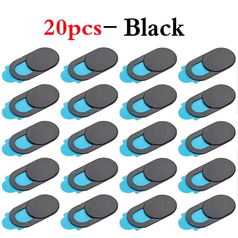 Ultra-Thin Sliding Webcam Cover Set (1/5/10/20 Pcs) | Universal Anti-Spy Laptop Camera Privacy Slider | Camera Cover Sticker for MacBook, iPad, PC, iPhone, Tablet & Lenses