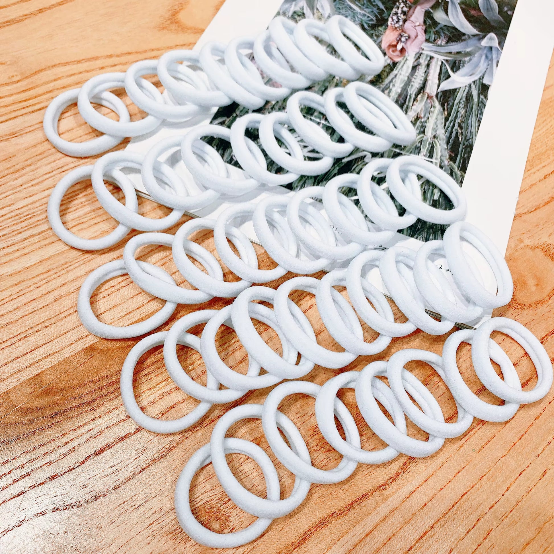 20/50/100 Pcs Kids Elastic Hair Bands & Sweet Hair Ties Set | Gentle No-Damage Scrunchies & Ponytail Holders for Girls, Toddlers & Fine Hair