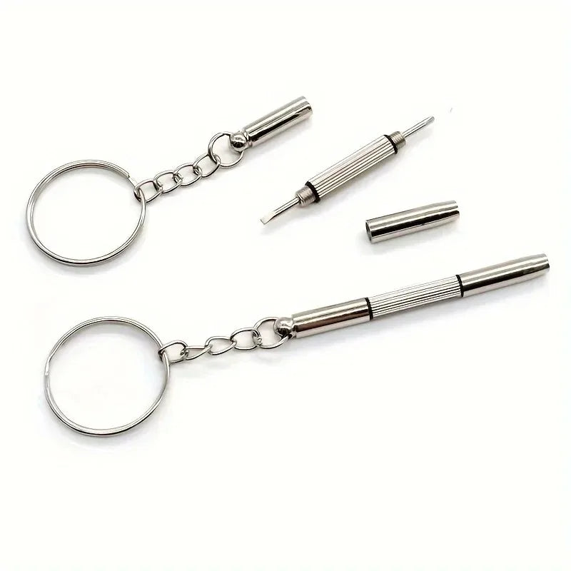 1/3/5/10 Pcs Portable Eyeglass Repair Screwdriver Keychain | Mini Multi-Purpose Precision Tool Set for Glasses, Sunglasses, Watches & Phone Hardware | Emergency Pocket Repair Kit