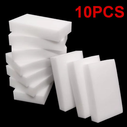 1–100 Pcs Extra Dense Magic Melamine Sponge Eraser Pack | Multi-Surface Cleaning Eraser Sponges | High-Density Dishwashing & Stain Remover Pads for Kitchen, Bathroom & Home