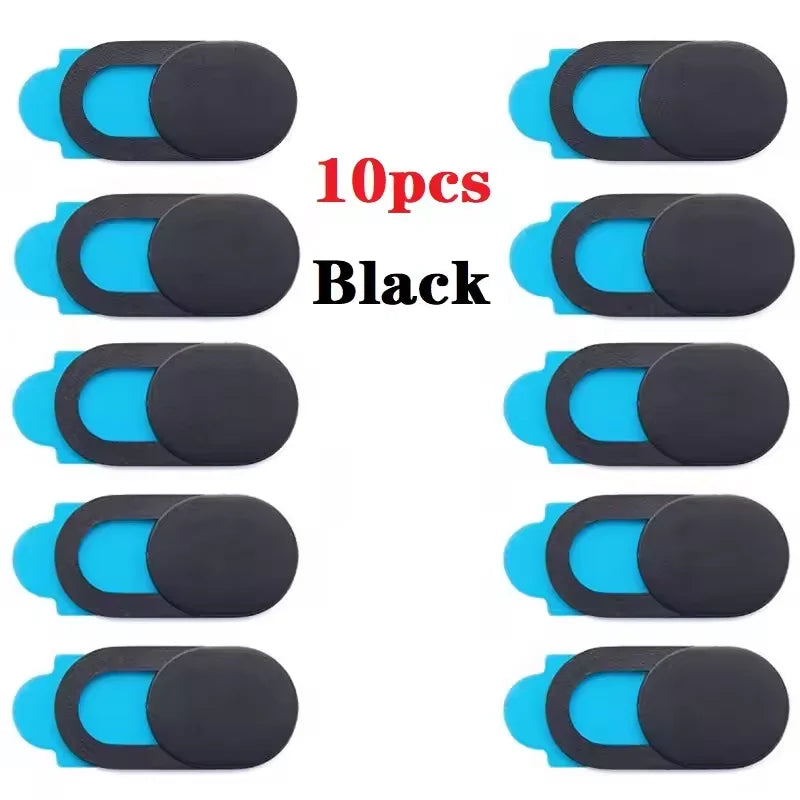 Ultra-Thin Sliding Webcam Cover Set (1/5/10/20 Pcs) | Universal Anti-Spy Laptop Camera Privacy Slider | Camera Cover Sticker for MacBook, iPad, PC, iPhone, Tablet & Lenses