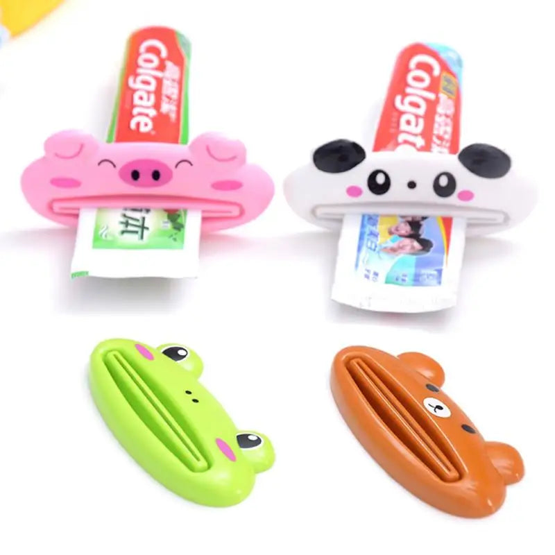 1Pcs Cute Animal Multifunction Squeezer Toothpaste Squeezer Home Commodity Bathroom Tube Cartoon Toothpaste Dispenser