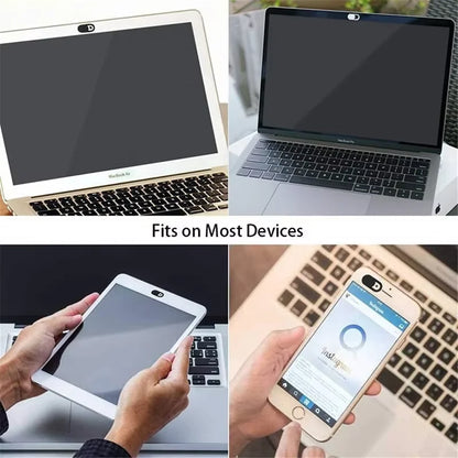 Ultra-Thin Sliding Webcam Cover Set (1/5/10/20 Pcs) | Universal Anti-Spy Laptop Camera Privacy Slider | Camera Cover Sticker for MacBook, iPad, PC, iPhone, Tablet & Lenses